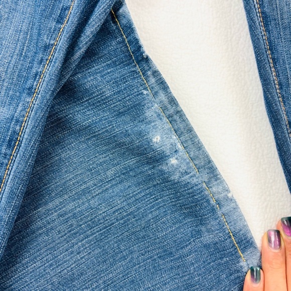 Adriano Goldschmied The Symbol Button Fly Faded Straight Leg Jeans (31/32) - Picture 8 of 16